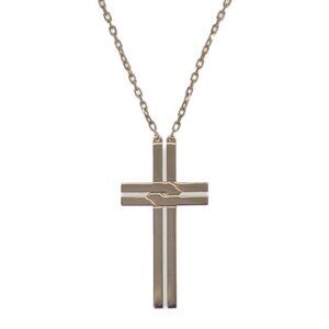 Cartier Cross Pendant Necklace 18K Yellow Gold